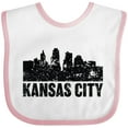 thumbnail image 3 of Inktastic Kansas City Skyline Grunge Boys or Girls Baby Bib, 3 of 4