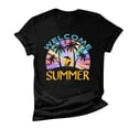 thumbnail image 5 of IROINNID Women Summer Sexy Print Regular Comfy Women Fashion Round Neck Short Sleeves Top On Sale, 5 of 5