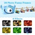 thumbnail image 4 of Cámara para niños de 6, 7, 8, 9, 10, 11 y 12 años, cámara digital para niños pequeños con vídeo, regalos de cumpleaños de Navidad, cámara selfie para niños, tarjeta SD de 32 GB JM  cámara para niños, 4 of 5