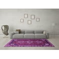 thumbnail image 3 of Ahgly Company Indoor Square Persian Purple Traditional Area Rugs, 5' Square, 3 of 4