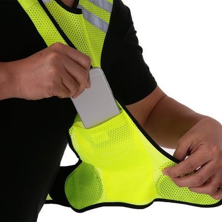 Lightweight Breathable Mesh Reflective Vest High Visibility Safety Vest Gear for Running Walking Cycling