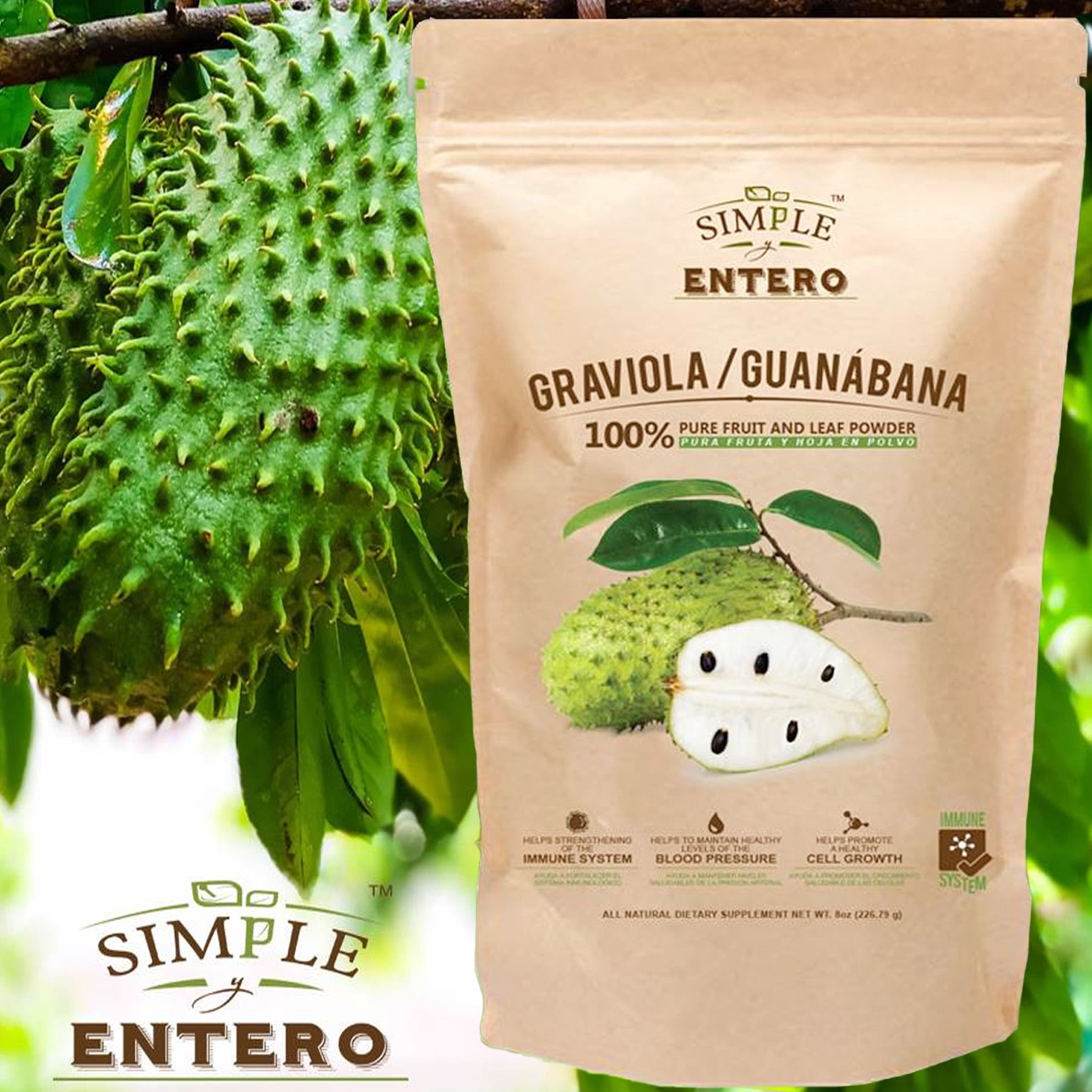 Pure Graviola (Soursop) Fruit Powder - All-Natural, 3.52 Oz | Annona Muricata Guanabana Powder For Smoothies & Teas