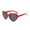 Red, variant on Kids Polarized Heart Shaped Sunglasses - UV400 Protection Lovely Party Sun Glasses for Girls Age 3-12 Red