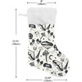 thumbnail image 2 of Coolnut 17.7 Inch Christmas Stockings, 1 PCS Space Mushrooms Pattern Presonalized Large Stocking Sock for Family Holiday Xmas Party Decorations, 2 of 7