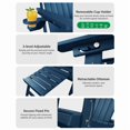 thumbnail image 4 of WINSOON All-Weather HDPE Adirondack Chair, Folding Design, Wide Seat with Cup Holder for Garden, Yard & Patio,Grey, 4 of 6