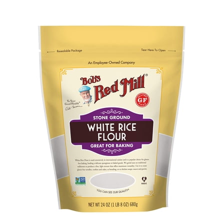 Pack of 2 - Bobs Red Mill, Gluten Free Rice Flour, 1.5 Lb Packaging May Vary