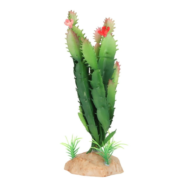 Decoración de plantas de reptiles NikouMX planta de cactus de plástico artificial