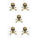 thumbnail image 2 of Qarigey Broche de calavera de estilo Punk, broches encantadores de tibias cruzadas para mujer, joyería de moda para el Día de San Valentín, Pascua, Oro 5piezas Qarigey CBP191847, 2 of 4