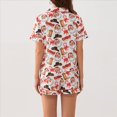 thumbnail image 4 of Pijama Navideño para Mujer con Solapa, Corta, Pantalones Cortos y Estampado de Papá . Papá M, 4 of 10