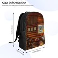 thumbnail image 4 of Honeii Log Cabin Inside Print Laptop Backpack for Work, College, Travel, Daily Backpacks for Men Women, Sport Rucksack,Computer Bag, 4 of 8