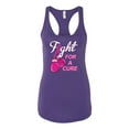 thumbnail image 2 of for a Support Awareness Ladies Racerback Tank Top, Purple Rush, Large, 2 of 3