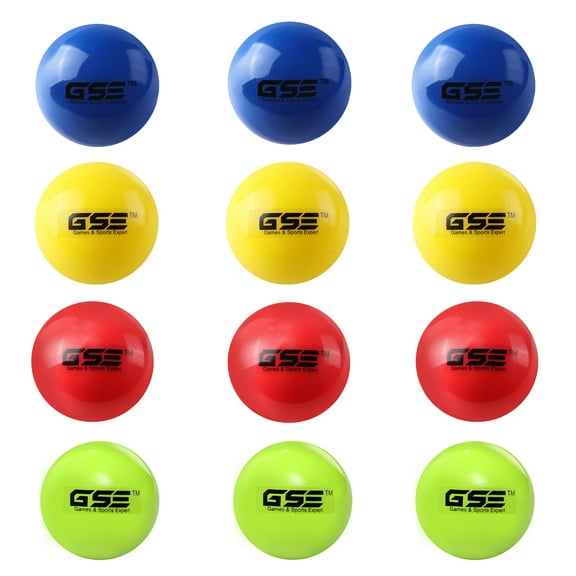 GSE Games & Sports Expert 12-Pack Weighted Practice Softballs, Training Baseballs for Practice Catching, Outdoor Pitching, Batting, Throwing, Speed Training on Playgrounds - Multi Color