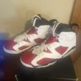 thumbnail image 4 of Ni-k-e Air Jordan 6 Retro Carmine CT8529-106 PreOwned Men’s Sneakers Rare Size 13 A42, 4 of 6