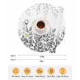 thumbnail image 6 of 15 Inch Round Placemats Set of 6, Spring Gray Eucalyptus Non Slip Heat Insulation PP Table Mats, Summer Botanical Leaf Country Washable Place Mats for Kitchen Dining Party Table Decor, 6 of 7