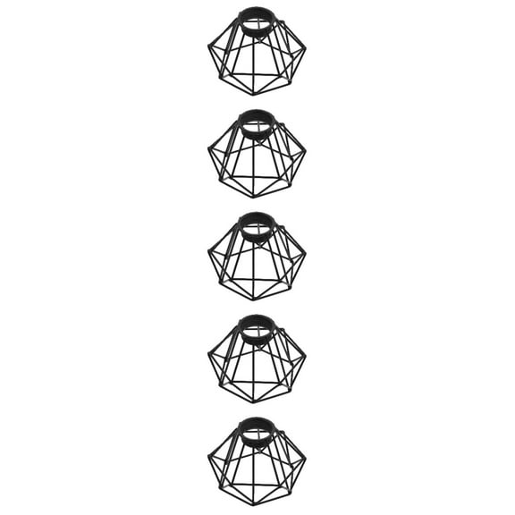 5-Pack Lampshade Metal Bulb Guard Cage for Chandelier Lighting Decor