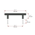thumbnail image 7 of Richelieu BP20596900 3-3/4" Center To Center Bar Cabinet Pull - Black, 7 of 7