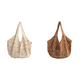 thumbnail image 1 of Bolso Hombro Tejido para Mujer Con Cuentas Colores Diario () Rojo Blanco, 1 of 8