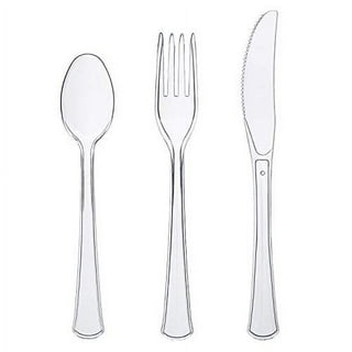 Clear Premium Plastic Cutlery Combo - 24 Count (Case Qty: 576) – Pans Pro