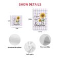 thumbnail image 7 of Summer Sunflowers Kitchen Dish Towels for Drying Dishes Set of 4, Bees Pastoral Country Purple Plaid Waffle Weave Microfiber Hand Tea Bathroom Towels Quick Dry & Absorbent Towel 12x12, 7 of 7