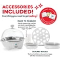 thumbnail image 3 of Dash Rapid Egg Cooker 6 Egg Capacity Electric Egg Cooker for Hard Boiled Eggs Poached Eggs Scrambled Eggs or Omelets with Auto Shut Off Feature White, 3 of 3