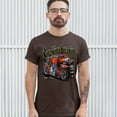 thumbnail image 3 of Tee Hunt Smokin & Strokin T-shirt Chopper Biker Hot Rod Live to Ride Men's Tee, Brown, 5X-Large, 3 of 5