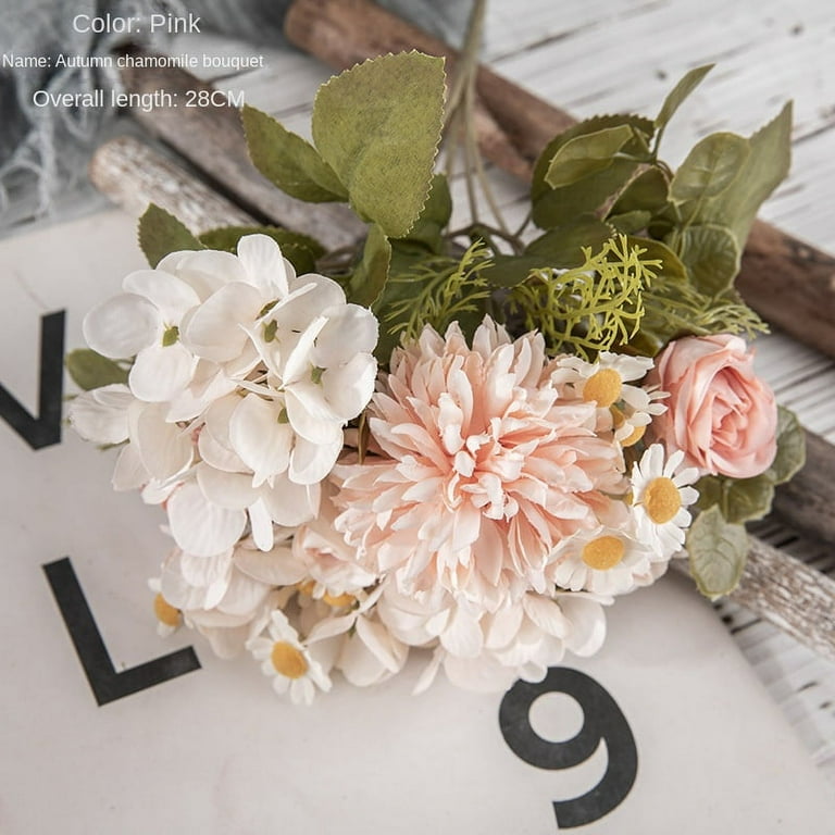 Homgreen Artificial flowers Loose foliage with stem DIY wedding bouquet center Ornaments Baby shower party home decorations for Easter