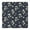 Darkblue Daisy Flower, variant on Darkpurple Daisy Flower Orange Petals Pattern Square Fitted Tablecloth with Elastic Edge,Square Table Cover,Washable Elastic Table Cover for Home Kitchen Party Decor 34"x34"