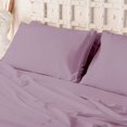 thumbnail image 3 of Craftsworth 100% Egyptian Cotton Sheets, 4 Piece Set, Queen - Lilac, 3 of 6