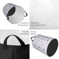 thumbnail image 2 of Sikiie Lavender Flowers Print Round Dirty Clothes Basket, Waterproof Standing Foldable Storage Basket, for Laundry Room, Bedroom, Bathroom Storage-Small, 2 of 6