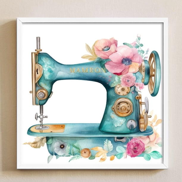 Cuadros Decorativos Hilo de bordar Full Eco-cotton 11CT Máquina de coser impresa Arte de punto de cruz DQrwqpou embutido en tela