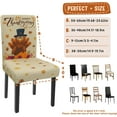 thumbnail image 3 of Thanksgiving Chair Covers Set of 4 Turkey Stretch Parsons Chair Slipcovers for Happy Thanksgiving Dining Room Decor Chair Seat Protectors (Fall Turkey,4PCS), 3 of 7