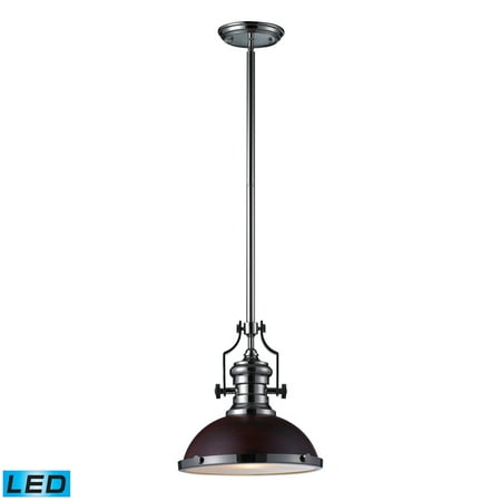 Landmark Lighting Chadwick 66566 1 Led Light Pendant In Dark Landmark Lighting Chadwick 66566 1 Led Light Pendant In Dark Walnut Polished