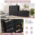 thumbnail image 5 of 8-Drawer Dresser, Clothes Dresser Tower & Classification Storage for Bedroom, Living Room, Black, 5 of 8