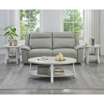 Anze | Contemporary Oval 3-Piece Coffee Table Set