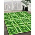 thumbnail image 3 of Ahgly Company Machine Washable Indoor Square Transitional Green Area Rugs, 5' Square, 3 of 7