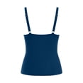 thumbnail image 5 of HomeGardon Womens Tankini Swimsuits Tops Bikini with Bra Summer V-Neck Solid Color Tummy Control Bathing Suits, 5 of 5