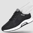 thumbnail image 6 of HXWCHs Men's Casual Sneakers with Hidden Lift Height Elevator Mesh Trainers Lightweight Breathable Lace Up Sports Shoes for Everyday Wear 7.5 Black, 6 of 8