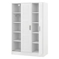 thumbnail image 6 of Newboti Furniture 3-Door Shutter Wardrobe with shelves, White 52382, 6 of 16