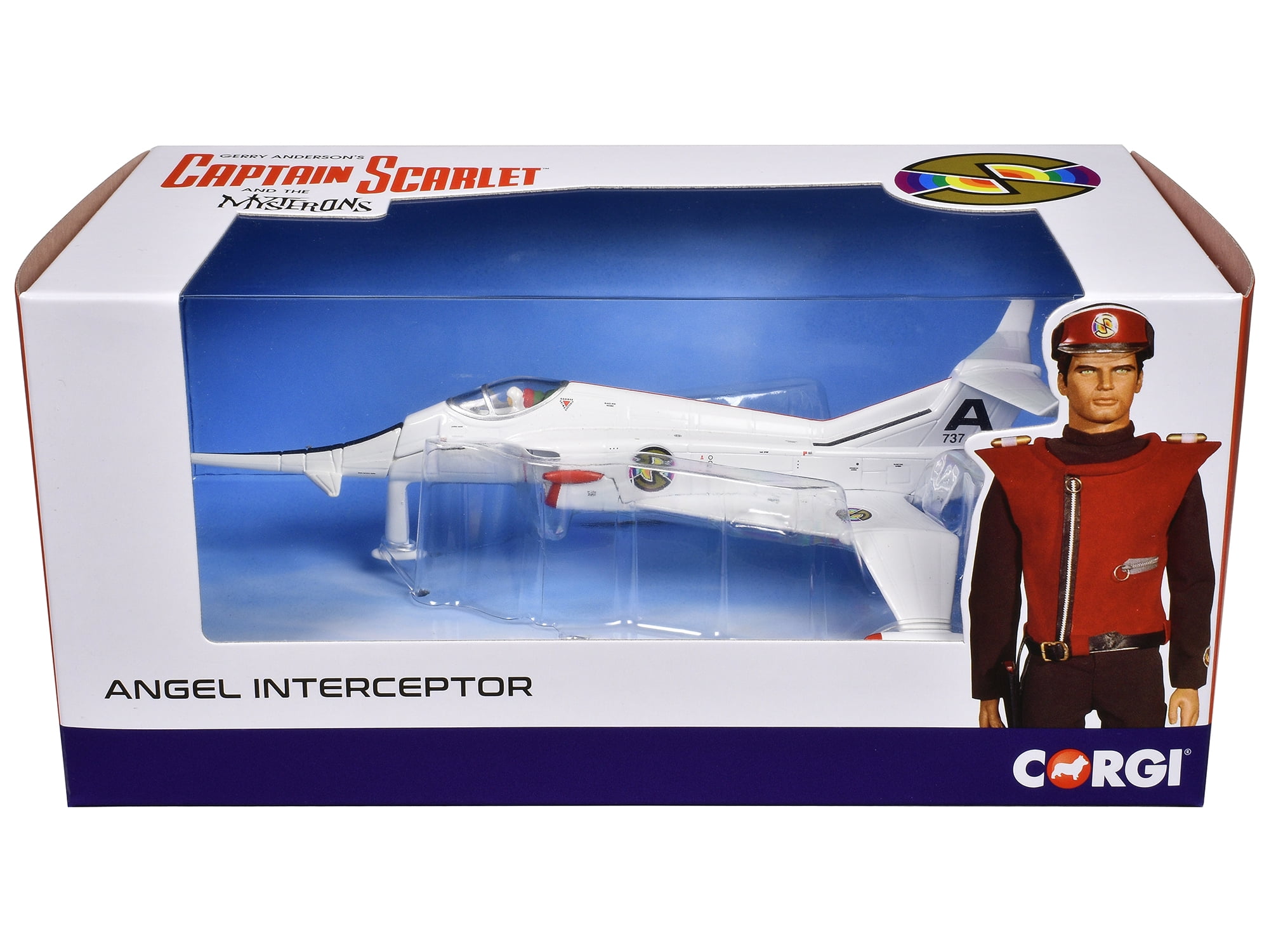 Angel Interceptor Aircraft "World Army Air Force" White "Captain Scarlet & the Mysterons" (1967-1968) TV Diecast Model by Corgi