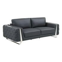 Titan Furnishings Modern Genuine Italian Leather Upholstered Sofa