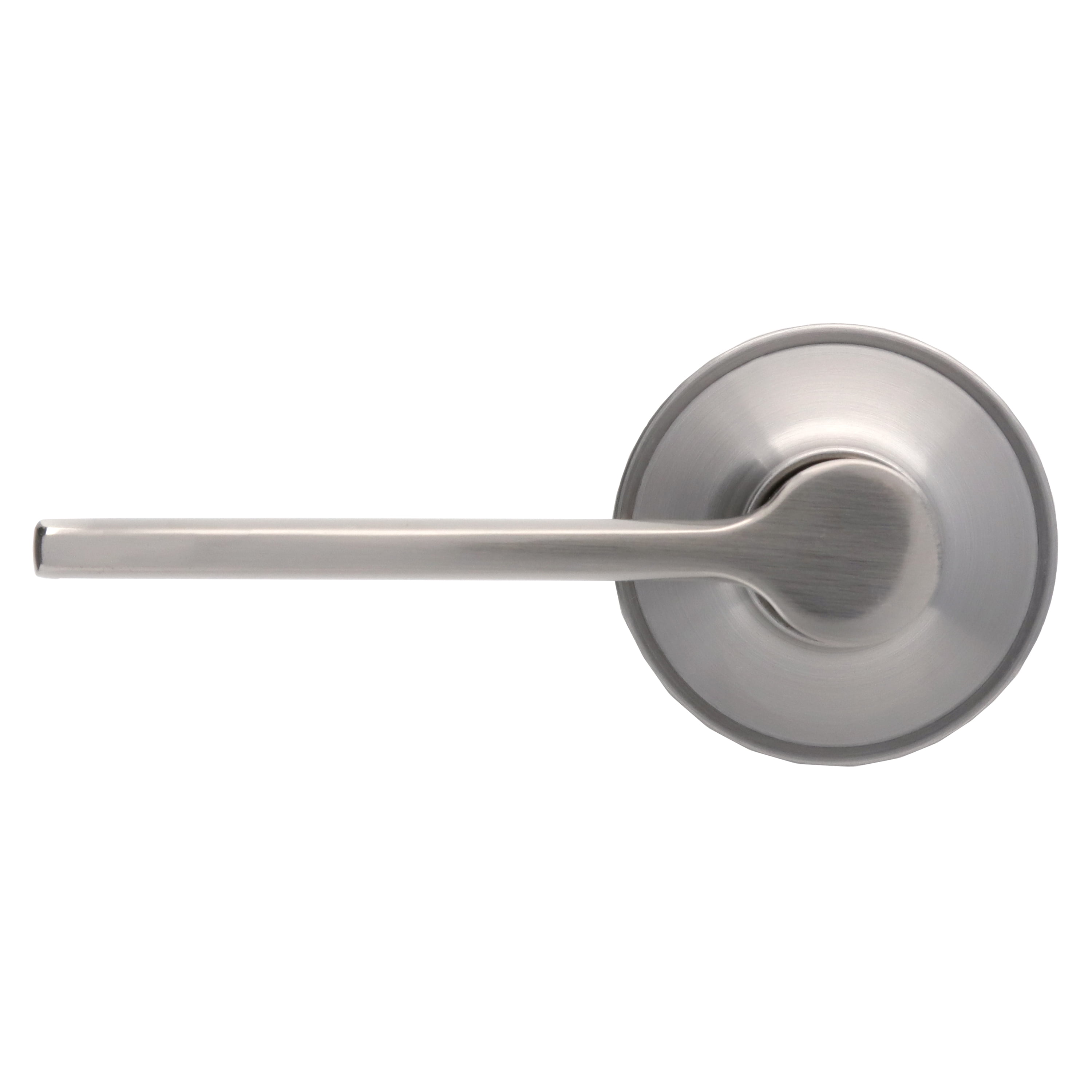 (2 pack) Hyper Tough Satin Nickel Passage Door Lever with Round Rosette Model 1753202