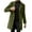 Green, variant on Men Slim Winter Coat Lapel Collar Long Sleeve Padded Leather Jacket Vintage Thicken Coat Sheepskin Jacket,5XL