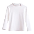 thumbnail image 1 of Chandails à Manches Longues pour Filles, Demi-Col Roulé, Doublés en Molleton, Hauts Thermiques, Décontractés, Doux, Chandail pour Filles 5T, Chandails à Manches Longues pour Filles, 1 of 3