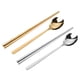 thumbnail image 1 of GOOHOCHY 2 sets palillos y cucharas de acero inoxidable metal chopticillos coreanos cuchara, 1 of 8