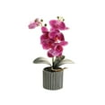 thumbnail image 1 of Bonsái de orquídeas artificiales Toystoory Phalaenopsis en maceta Decoración púrpura, 1 of 6