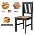 thumbnail image 6 of Giantex Set of 4 Dining Chair Set, Dining Room Side Chair w/Ergonomic Backrest & Large Seat, Multifunctional Wooden Armless Chair for Office Living Room Dining Room Kitchen, 6 of 8