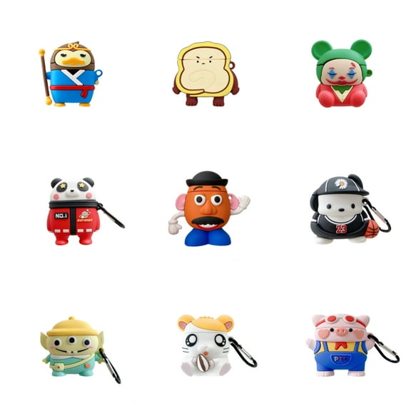 Case for AirPod 1st 2nd gen, Air Pods 2 Cover, Cute Fashion Cartoon Fun Funny ,Kawaii 3D Unique Cool Silicone Soft material,yellow
