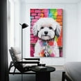 thumbnail image 3 of Super Cute Maltese Dog Puppy Art Painting Artworks Picture Print Poster Wall Art Painting Canvas Gift Decor Home Posters Decorative 16x24inch(40x60cm), 3 of 6