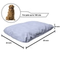 thumbnail image 2 of Abstract Pet Bed, Bicolor Floral Inspired Artistically Arranged Geometric Lines Print, Resistant Pad for Dogs and Cats Cushion with Removable Cover, 24" x 39", Pale Ceil Blue and White, by Ambesonne, 2 of 4