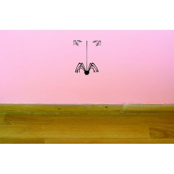 Custom Decals Spider Wall Art Size: 16 X 24 Inches Color: Black